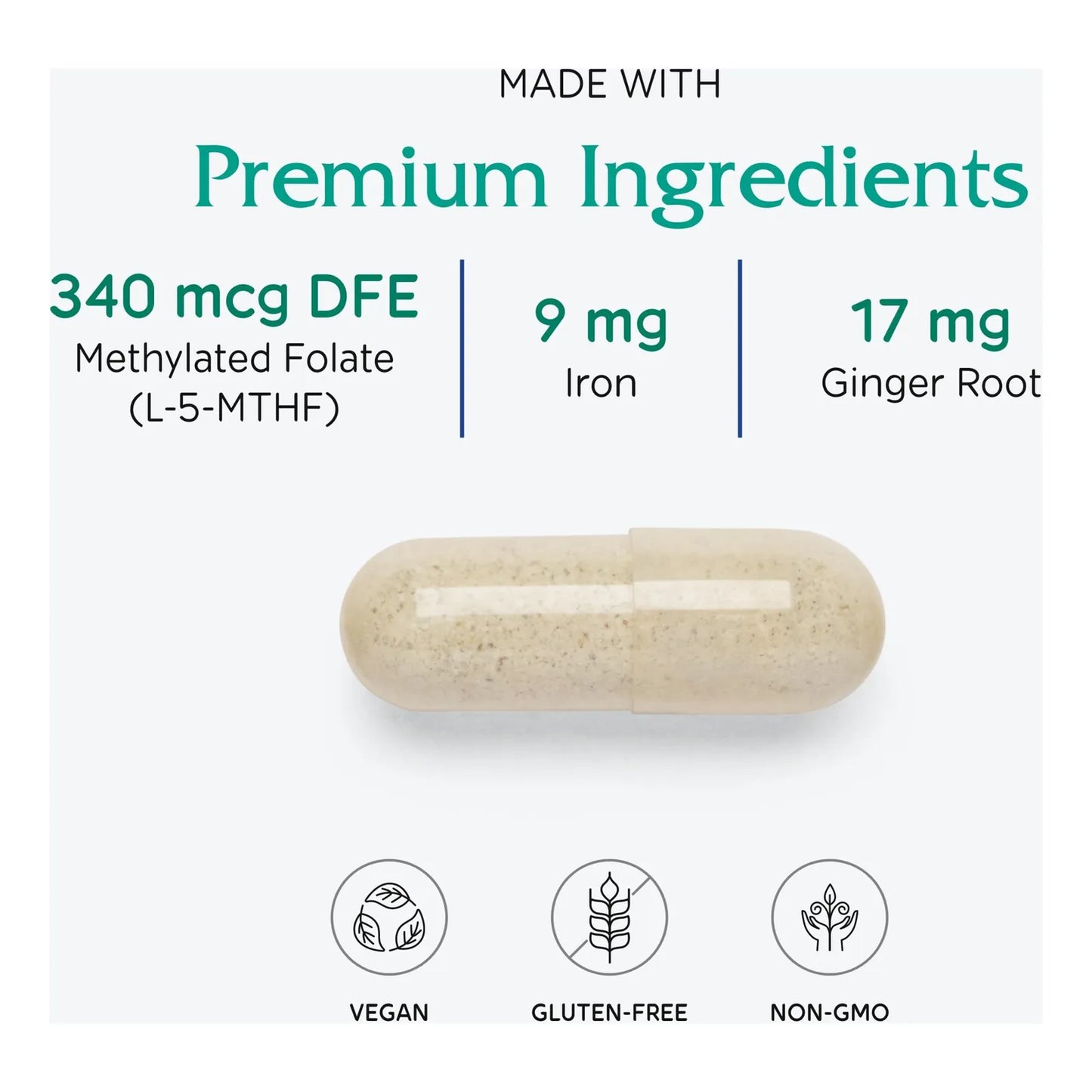 Vitaminas Prenatales Y Posnatales Maternal Symmetry 180 Cápsulas Veganas