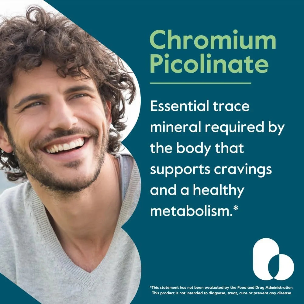 Picolinato De Cromo 1000mcg 480 Capsulas Vegano Sin Gluten Bestvite