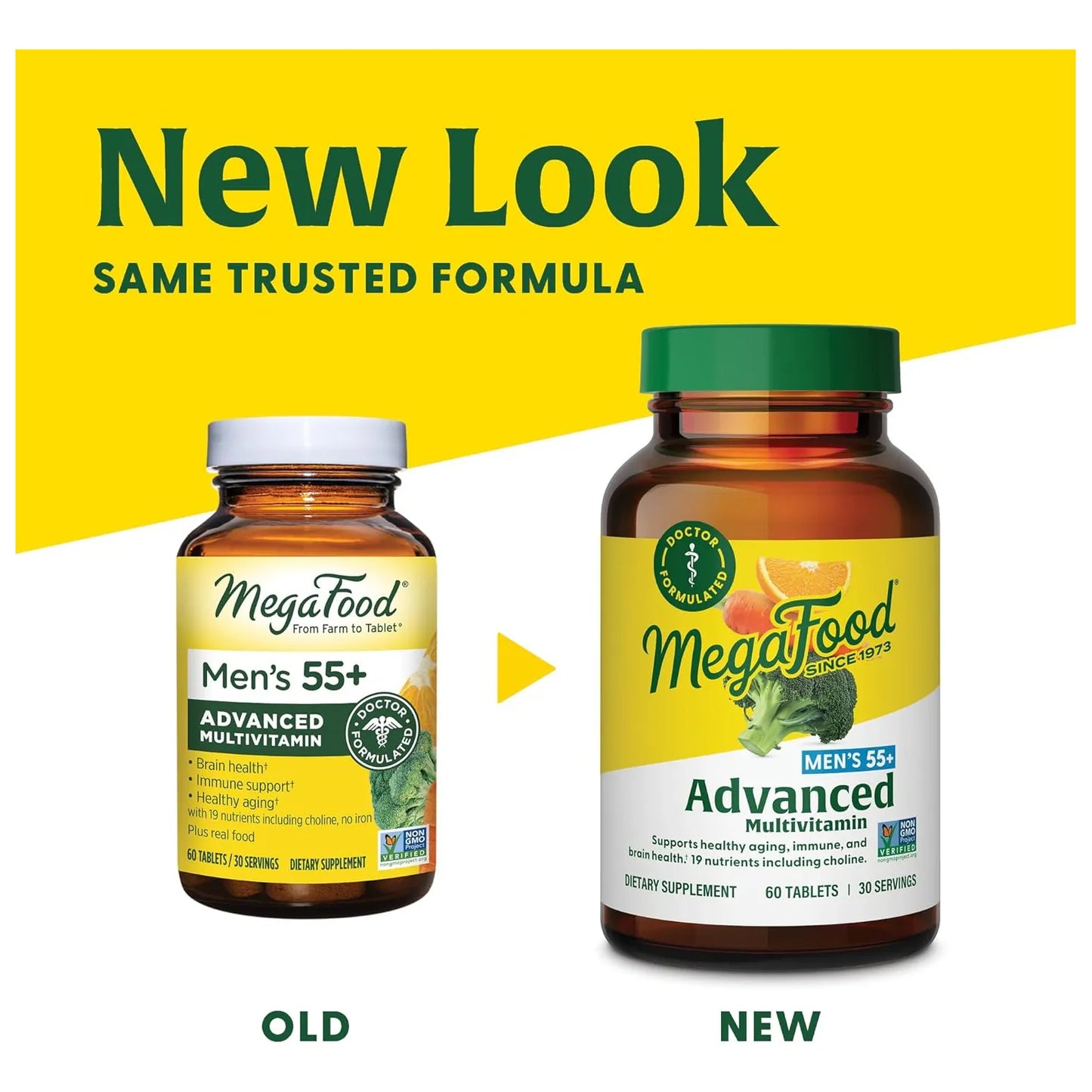 Multivitamínico Masculino 55 Años Zinc Salud Próstata Semillas Calabaza 60 Tabletas
