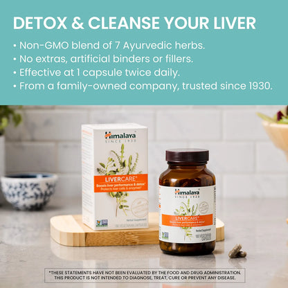 LiverCare LIV 52 Desintoxicacion Hepatica 90 Capsulas 375mg