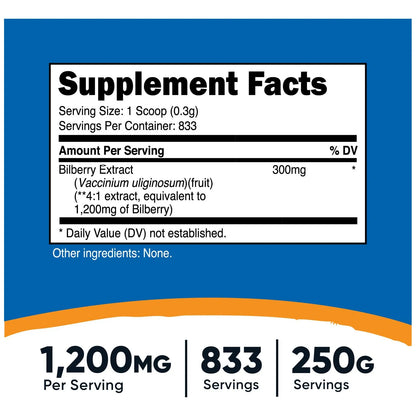 Arándano En Polvo 250g Antioxidante Natural Sin Gluten Energía