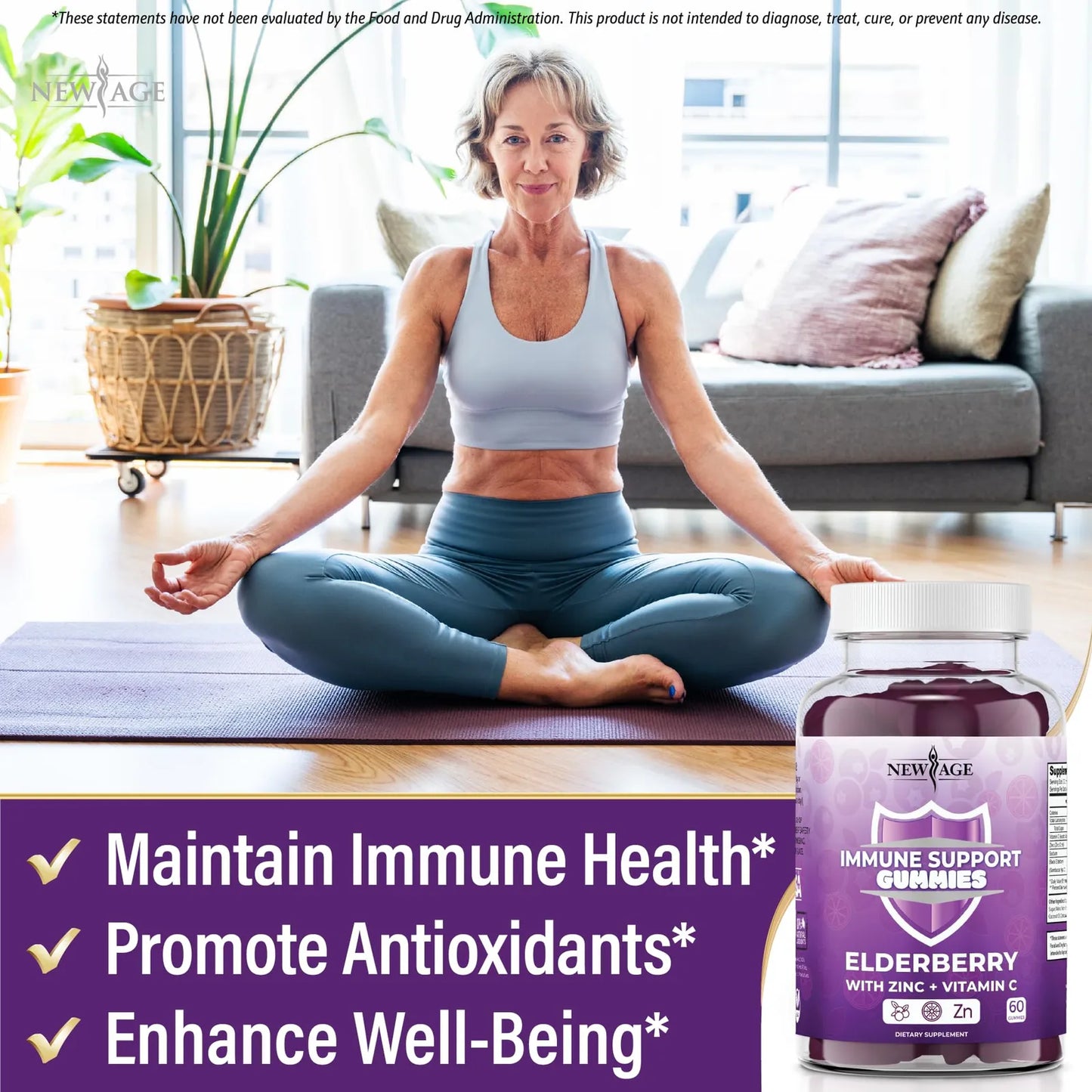 Gomitas Sambucus Elderberry Con Vitamina C Y Zinc 180 Unidades Apoyo Inmune