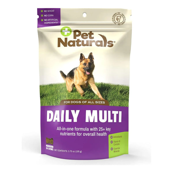 Pet Naturals Daily Multi Perros Multivitaminico Canino 30 Masticables Sabor Vegetal