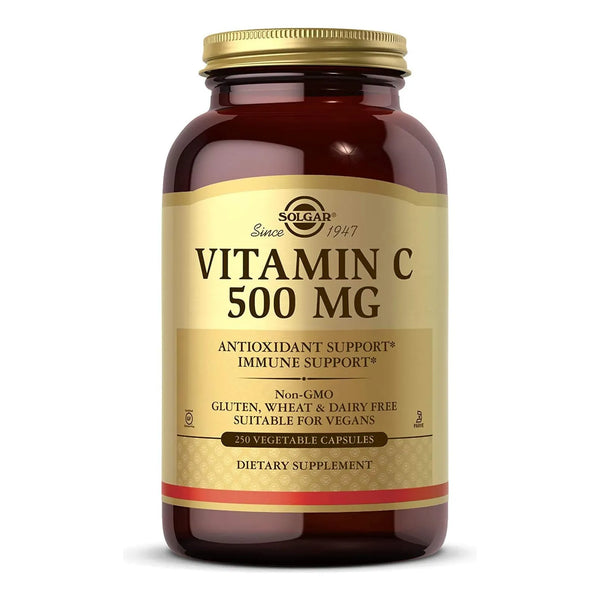 Vitamina C 500 Mg Solgar Antioxidante E Inmunologico 250 Capsulas Veganas