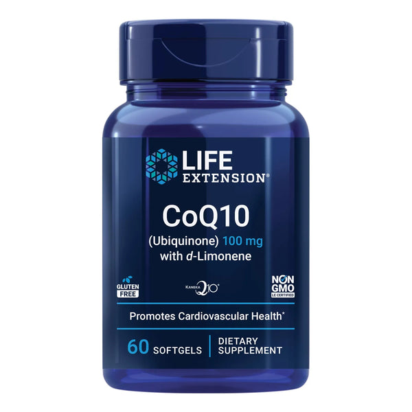CoQ10 Superabsorbible Con D Limoneno Para Salud Cardiaca Y Energia 60 Capsulas