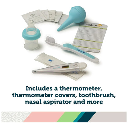 Kit De Cuidado De Bebé Deluxe 25 Piezas Azul Seguridad Y Comodidad