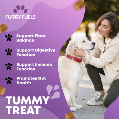Masticables Probióticos Para Perros Salud Digestiva 120 Unid Sabor Pollo