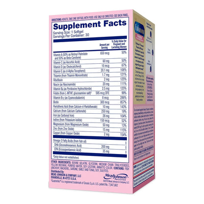 Suplemento Prenatal Enfamom Con Omega 3 DHA Y Calcio Para Embarazo Y Lactancia