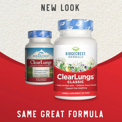 Clearlungs Apoyo Pulmonar Formula Herbal China 60 Capsulas Suplemento Respiratorio