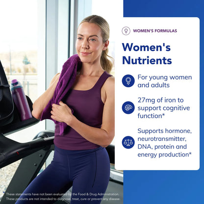 Complejo Multivitamínico Minerales Esenciales Para Mujeres Womens Nutrients 60 Cápsulas
