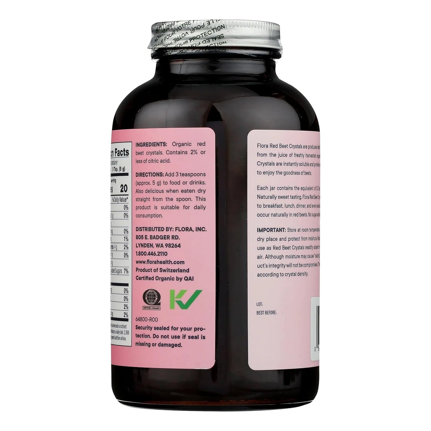 Cristales De Remolacha Roja Orgánica Superalimento Energizante Vegano Sin Gluten