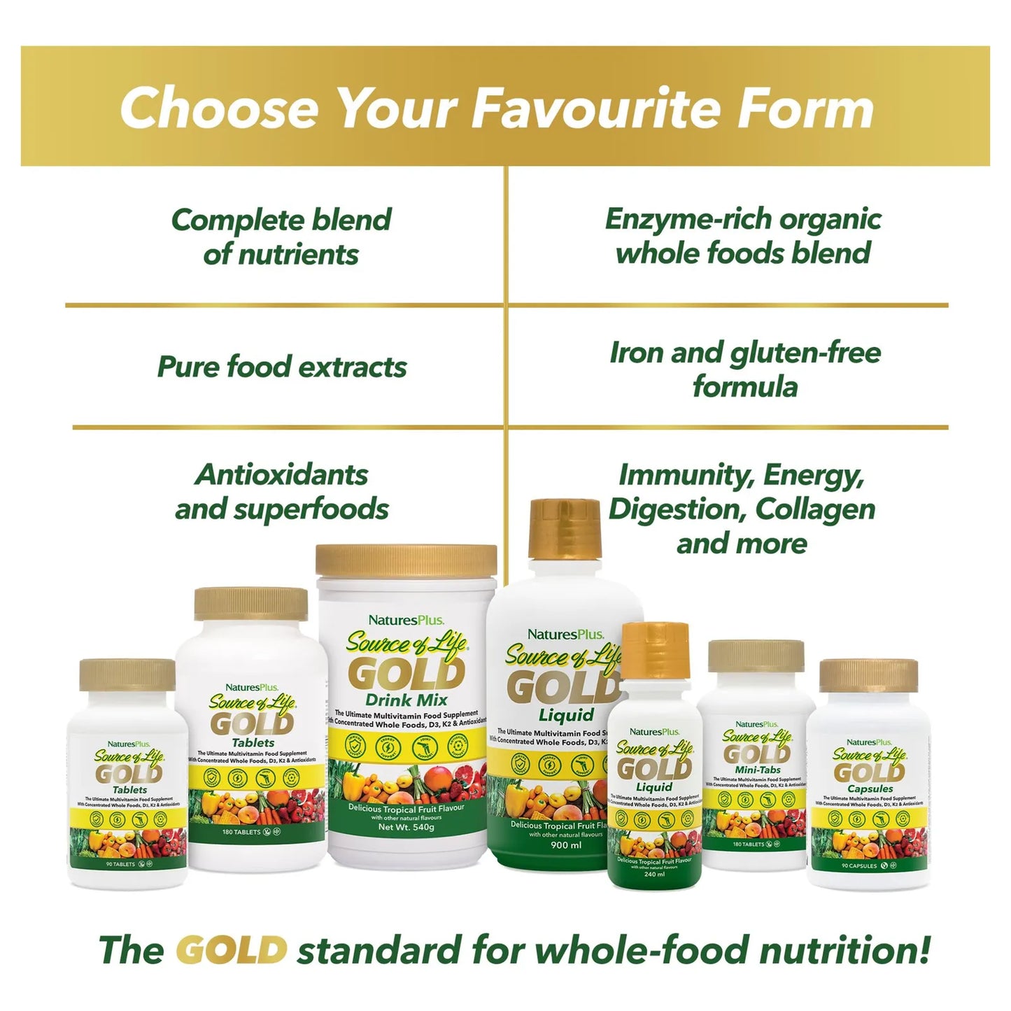 Source Of Life Gold Multivitamínico 90 Cápsulas Con Vitaminas D3 B12 K2