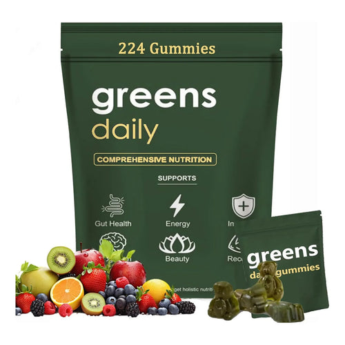 Gomitas Diarias De Clorella Espirulina Salud Digestiva Energia Natural 224 Gomitas