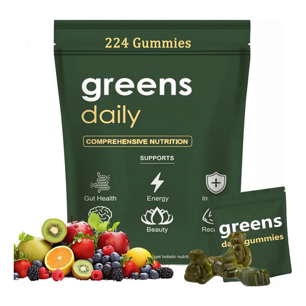 Gomitas Diarias De Clorella Espirulina Salud Digestiva Energia Natural 224 Gomitas