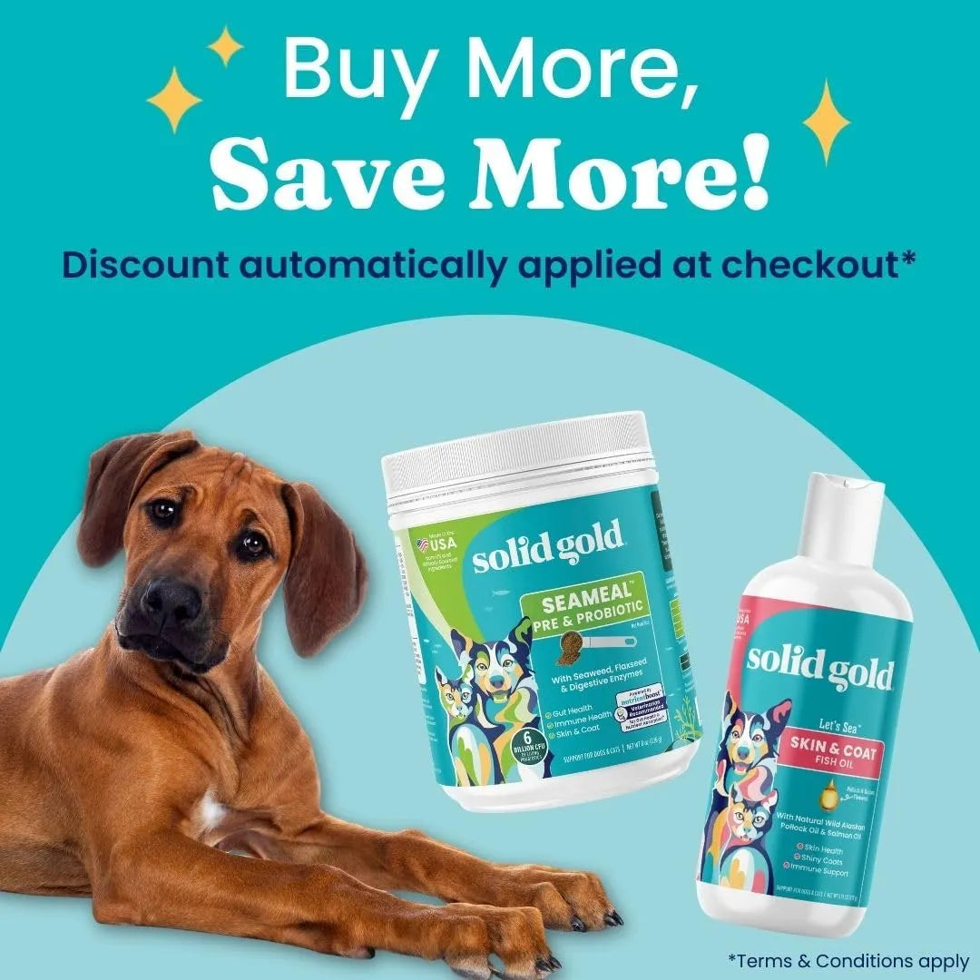 Mezcla En Polvo De Algas Con Probióticos Para Perros Y Gatos Salud Digestiva Y Pelaje Brillante