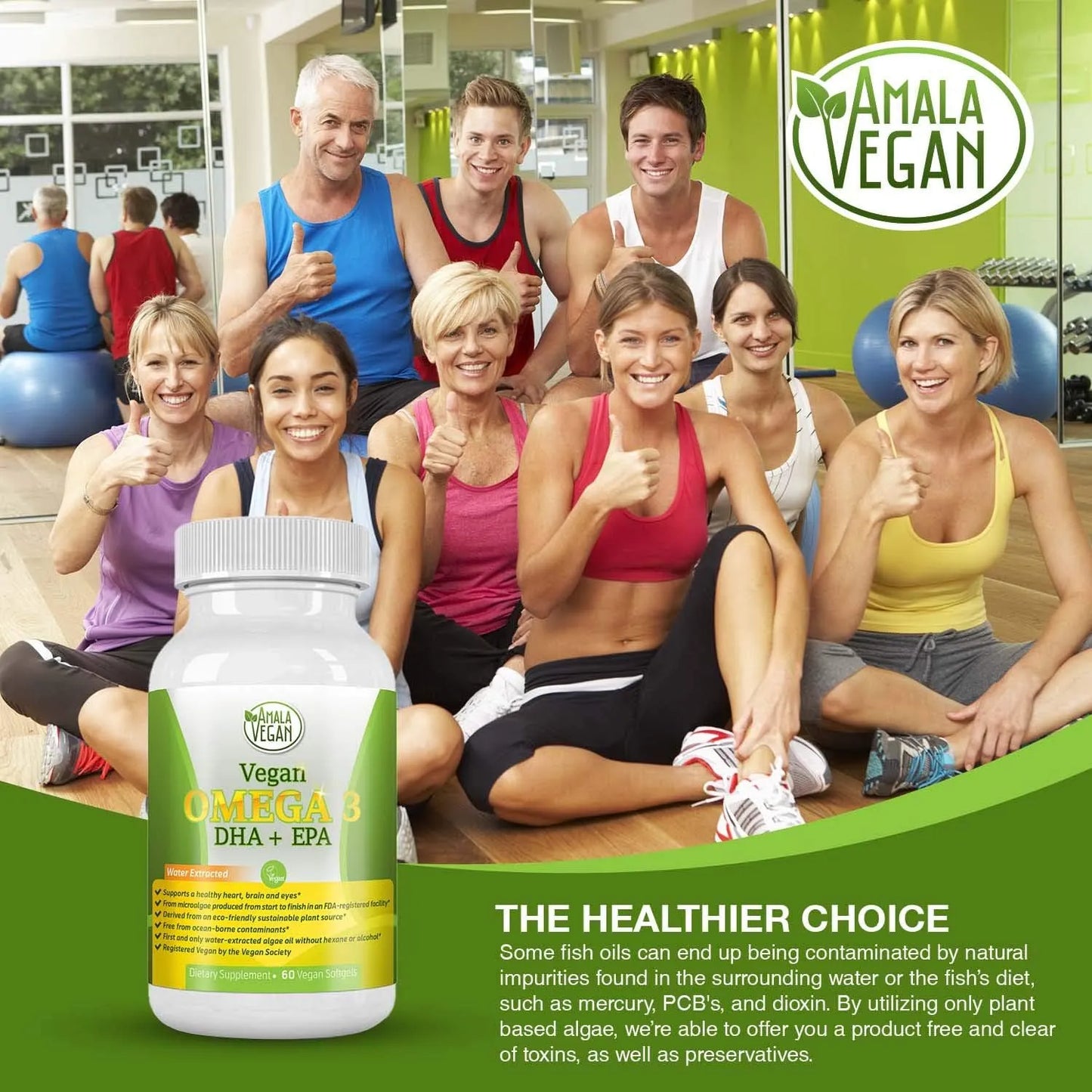 Capsulas Omega 3 Vegano De Liberacion Prolongada Con DHA Y EPA