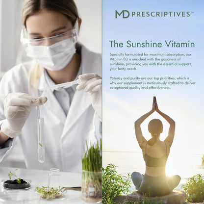 Vitamina D3 5000 UI 180 Cápsulas Blandas Máxima Absorción Huesos Fuerte Sistema Inmune