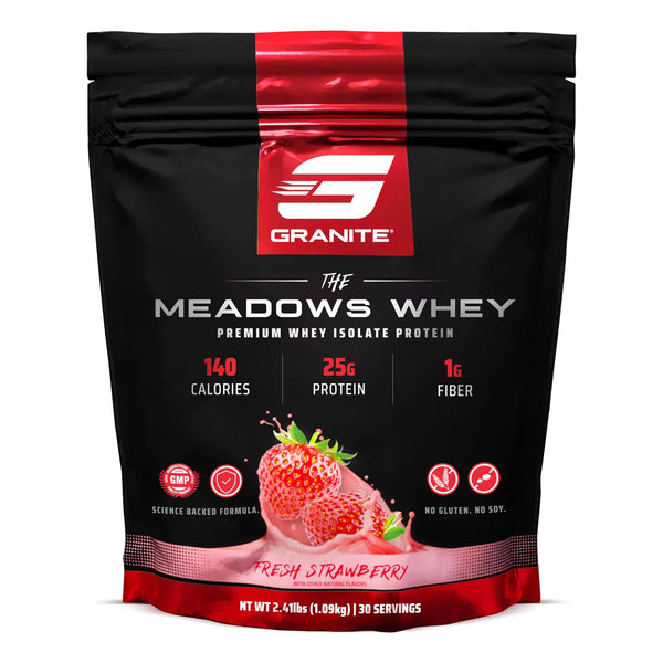 Proteina Aislada De Suero The Meadows Sabor Fresa 30 Porciones 150 Calorias