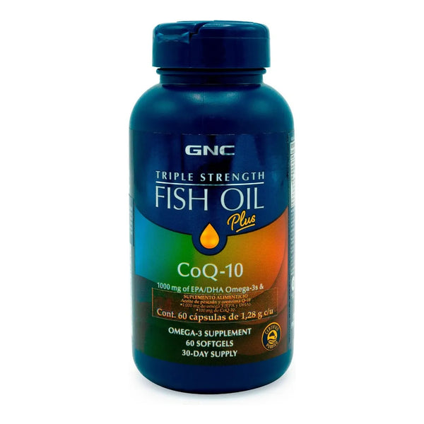 Aceite De Pescado Triple Fuerza Con Coq10 1000 Mg Omega3 60 Capsulas Blandas