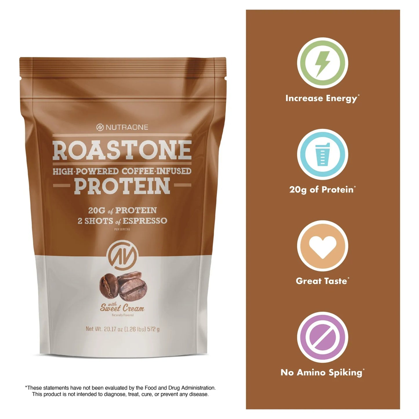 RoastOne Proteína De Café En Polvo 160 Mg Cafeína Energía Y Concentración
