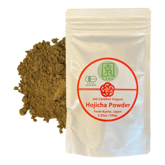 Polvo Orgánico Hojicha Té Verde Japonés Tostado Molido A Piedra 3.5 Onzas