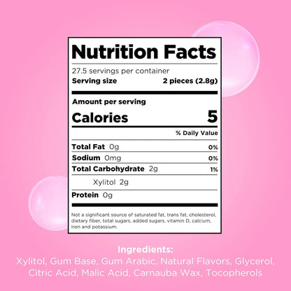 Chicles Veganos Frutales 100% Xilitol Sin Azúcar 330g Somos Importaciones Gold