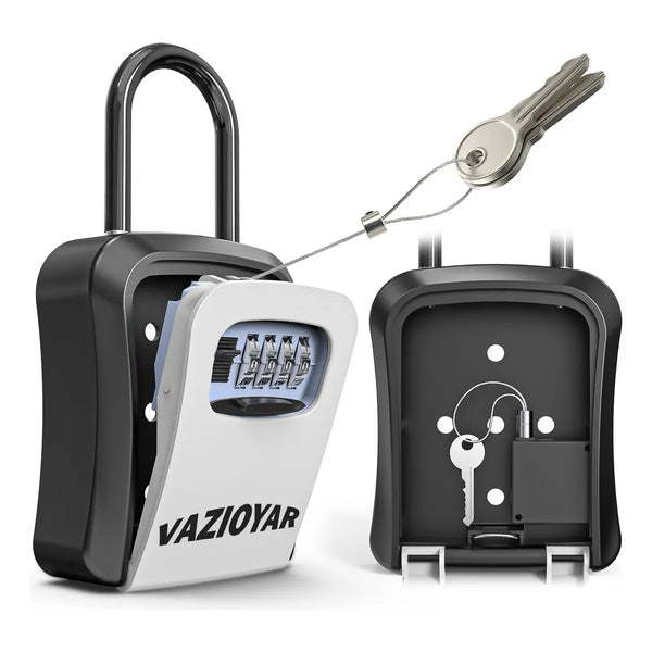 Caja De Bloqueo Llave Con Correa Retráctil Y Grillete Extraíble Seguridad Sin Preocupaciones