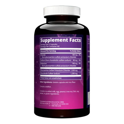 Glucosamina 1500mg Condroitina 1200mg 180 Capsulas Salud Articular