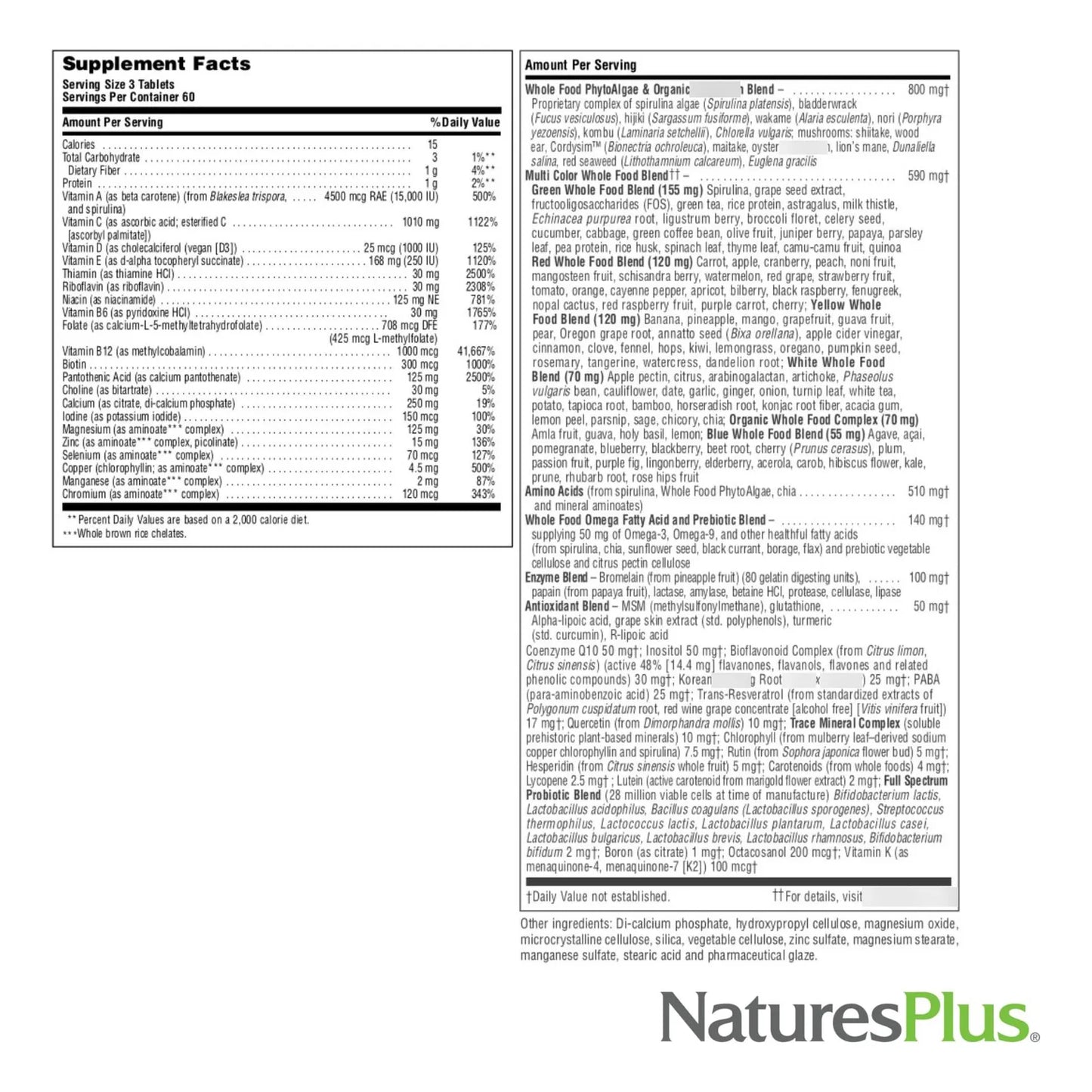 Natures Plus Source Of Life Gold Multivitaminico 180 Tabletas Con Vitaminas D3 Y B12 Para Energia E Inmunidad