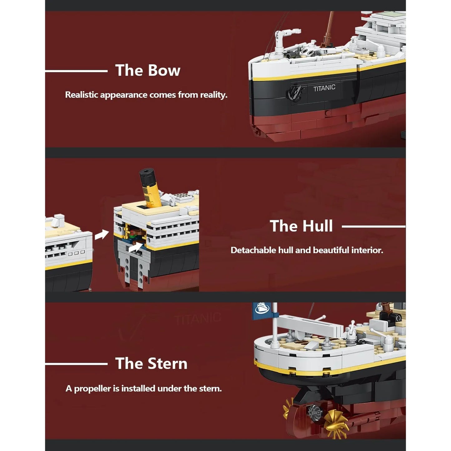 Juego De Bloques Titanic 2022 Modelo Modular 2022 Piezas Compatibles
