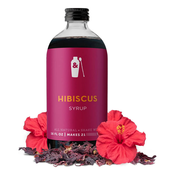 Jarabe De Cóctel De Hibisco 473 Ml Sabor Dulce Y Agrio Para Bebidas Premium