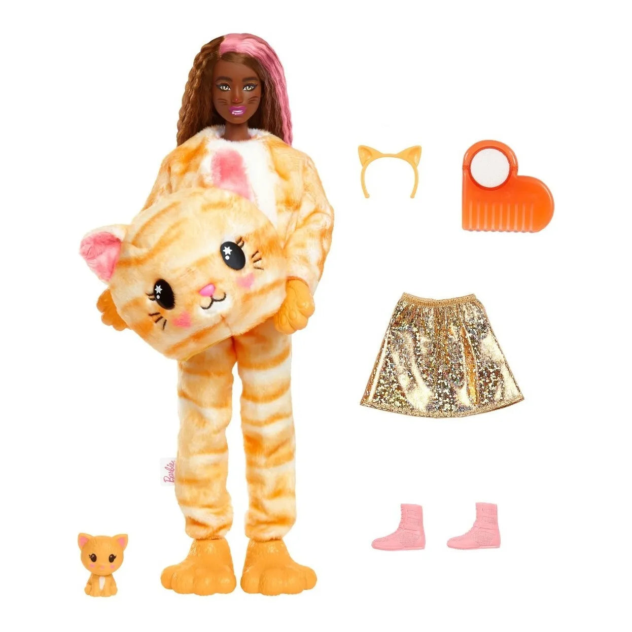 Muñeca Barbie Cutie Reveal Disfraz Gatito - Imagen 1