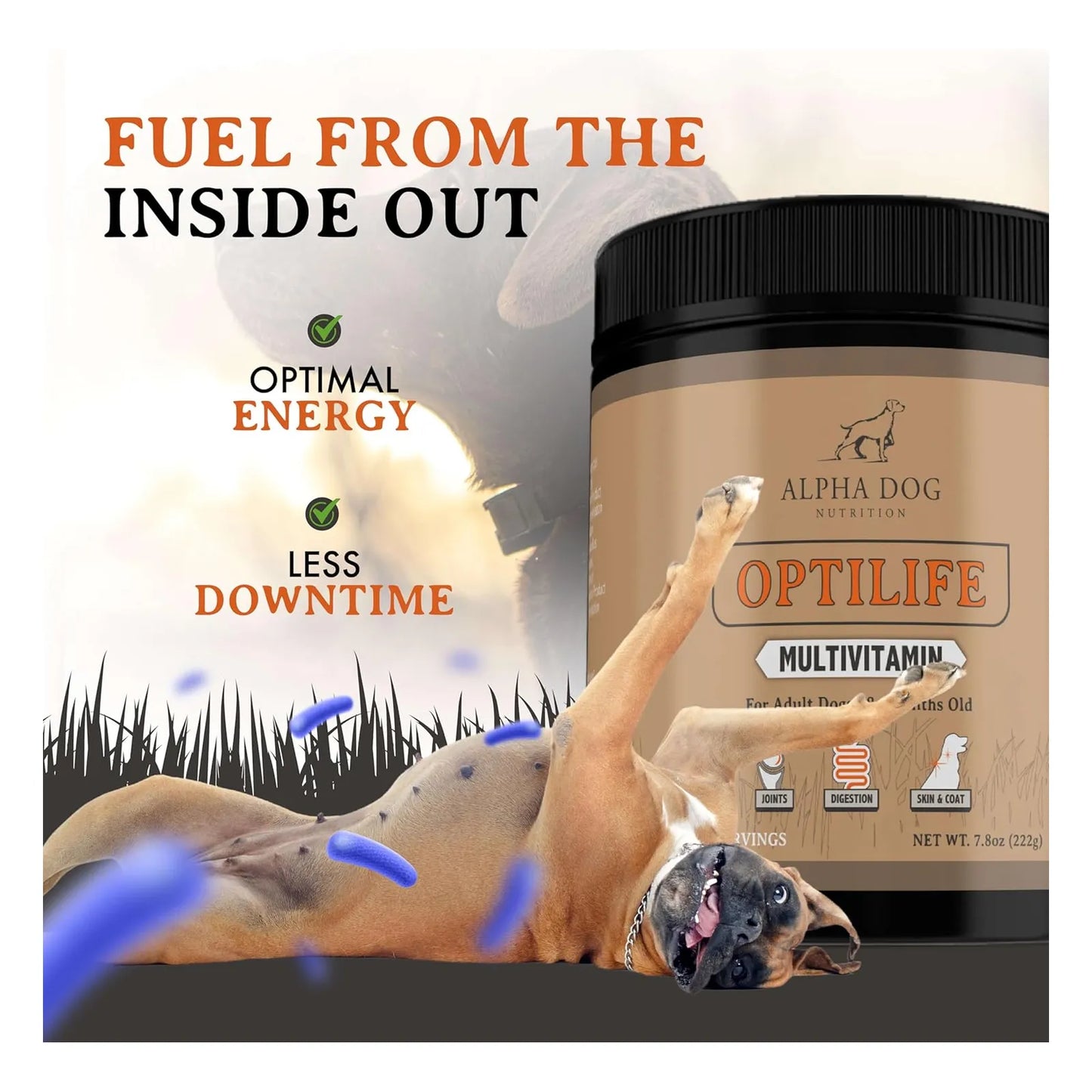 Multivitamínico OptiLife Para Perros Adultos Con Probióticos Y Soporte Articular