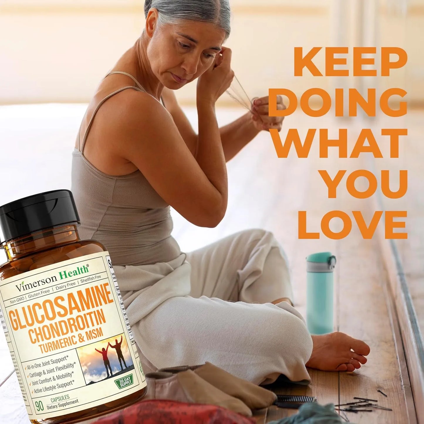 Suplemento Articular Glucosamina 1500 Mg Condroitina Msm Cúrcuma 180 Capsulas