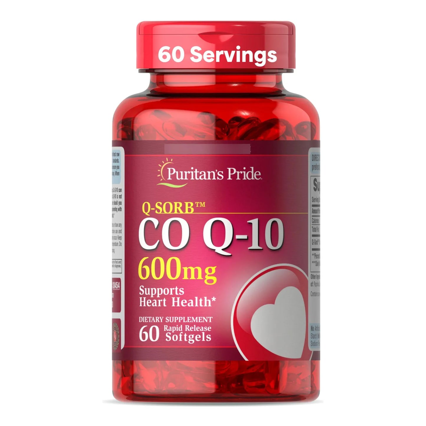 Puritans Pride Q Sorb Coq10 600mg Capsulas Blandas Salud Corazon Energia