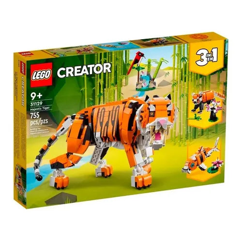Kit De Construcción Lego Creator 31129 Majestic Tiger 3 En 1 755 Piezas