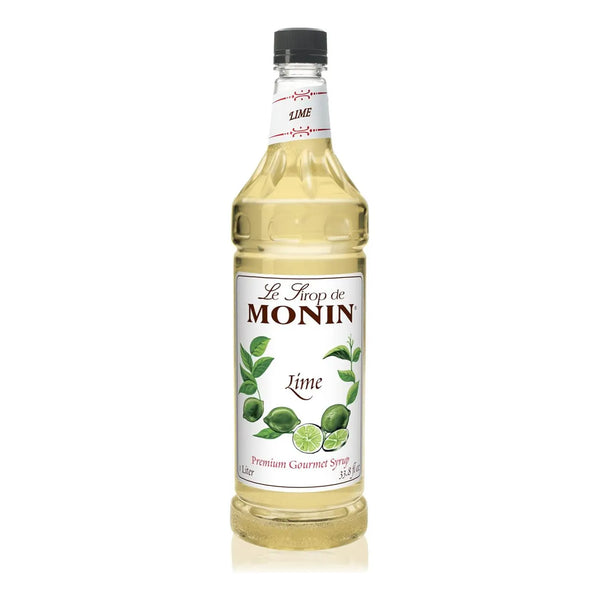 Jarabe De Lima Monin 1 Litro Sabor Fresco Para Cocteles Y Bebidas