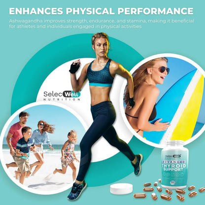 Suplemento Tiroides Con Yodo Vitamina D3 B12 Zinc Energia Mental Vegetariano Sin Omg