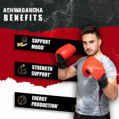 Suplemento De Maca Ashwagandha Con Cúrcuma Y Jengibre 90 Cápsulas Veganas Para Energía Y Estrés