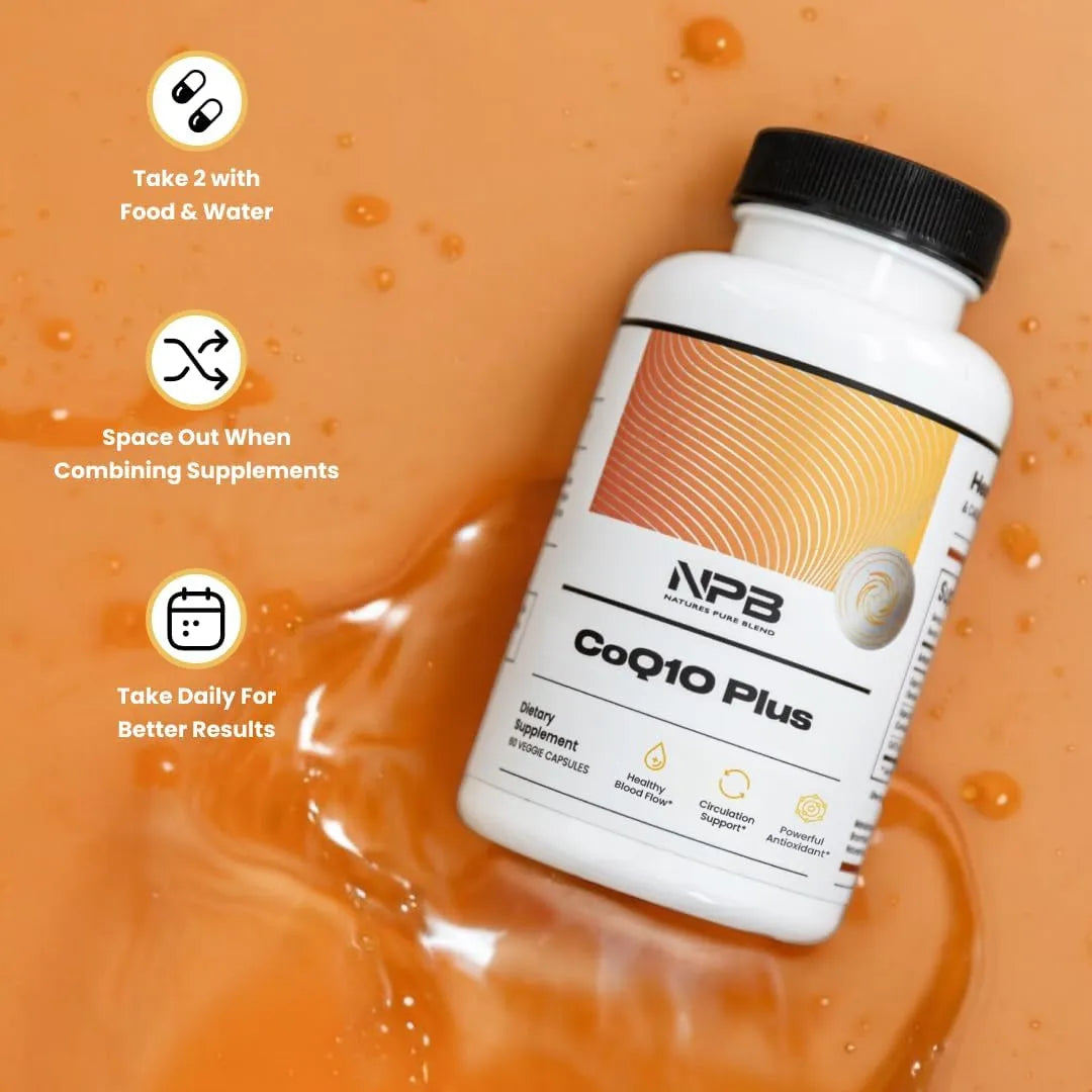 Coenzima Q10 Natural Con Arjuna Y Shankhpushpi Soporte Cardiaco Y Energía