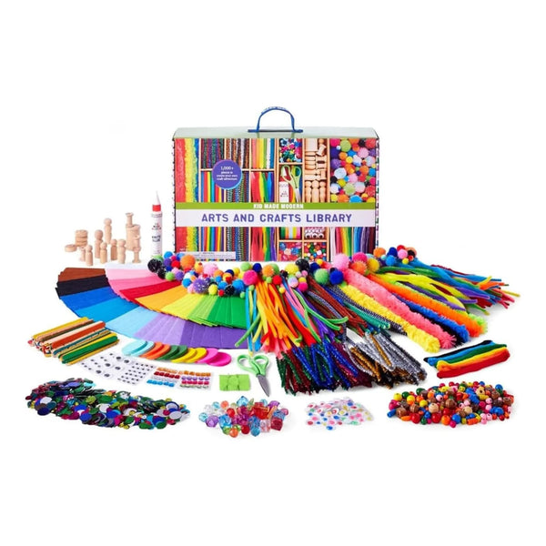 Kit De Arte Y Manualidades 1000 Piezas Estuche Organizador Kid Made Modern