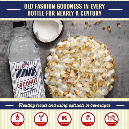 Extracto De Coco Tropical Goodmans Sin Gluten Y Kosher Para Postres Y Bebidas