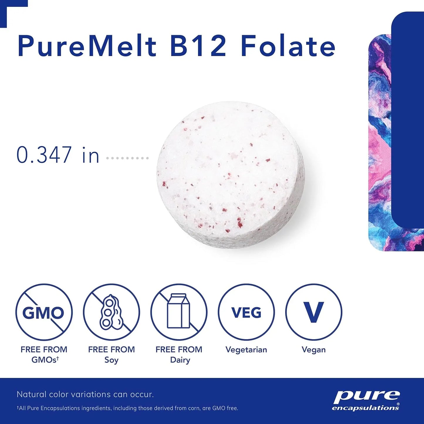Vitamina B12 Con L 5 MTHF Pure Encapsulations 90 Tabletas Metabolismo Energía
