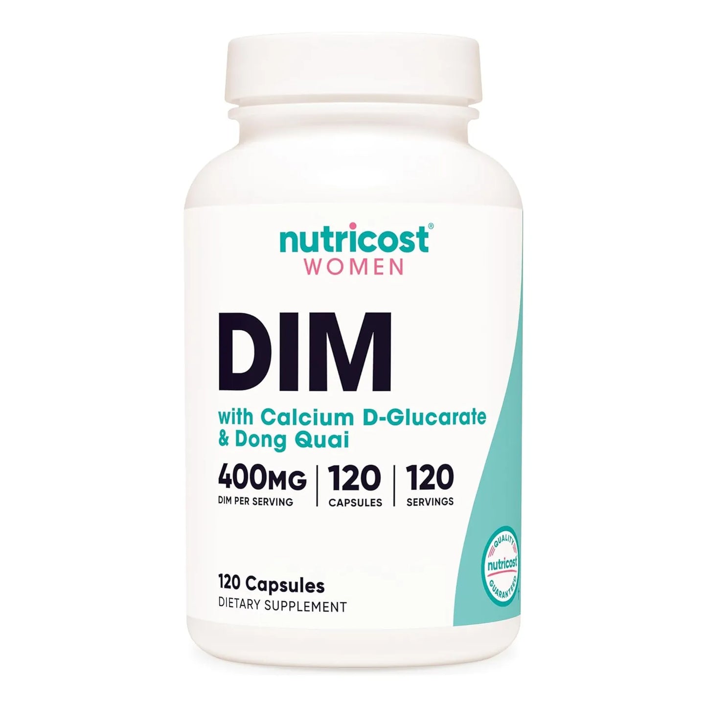 Suplemento DIM 400 Mg Con Dong Quai Y Cohosh Negro 120 Cápsulas Vegano
