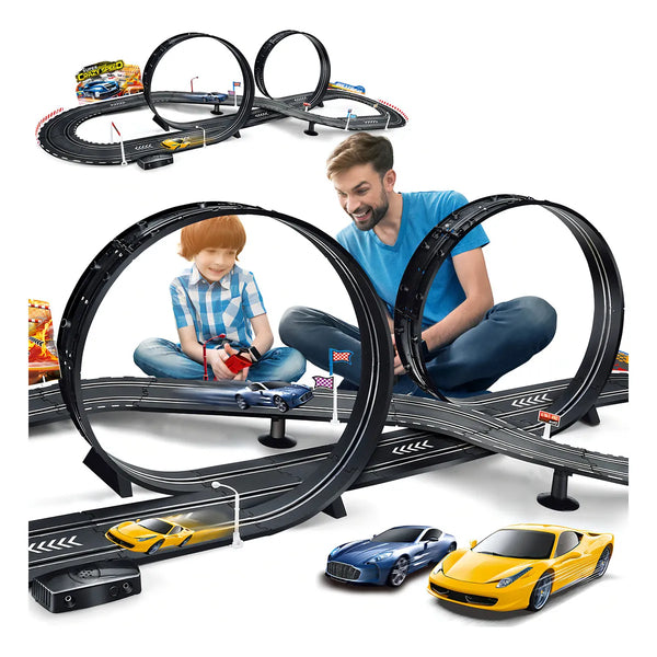 Juego De Pista De Carreras Coches Eléctricos Para Niños 6 A 12 Años Diversión Sin Límites