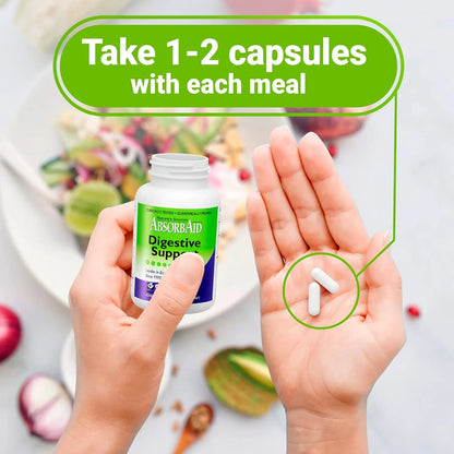 Absorbaid 90 Capsulas Veganas Soporte Digestivo Natural Eficaz