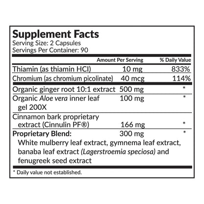 Glucose Biotect Natural Blood Sugar Support 180 Capsulas Suplemento Para Control Glucémico