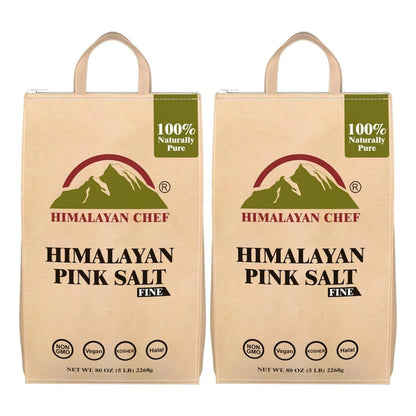 Sal Himalaya Fina 5 Kg Pack Doble Pura Y Natural Con Minerales Esenciales