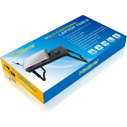 Mesa Portátil Para Cama Multifuncional Con Ventilador USB Y Luz LED