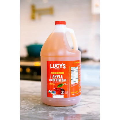Vinagre De Sidra De Manzana Orgánico Lucy's 7.5 Litros Crudo Sin Filtrar Con La Madre